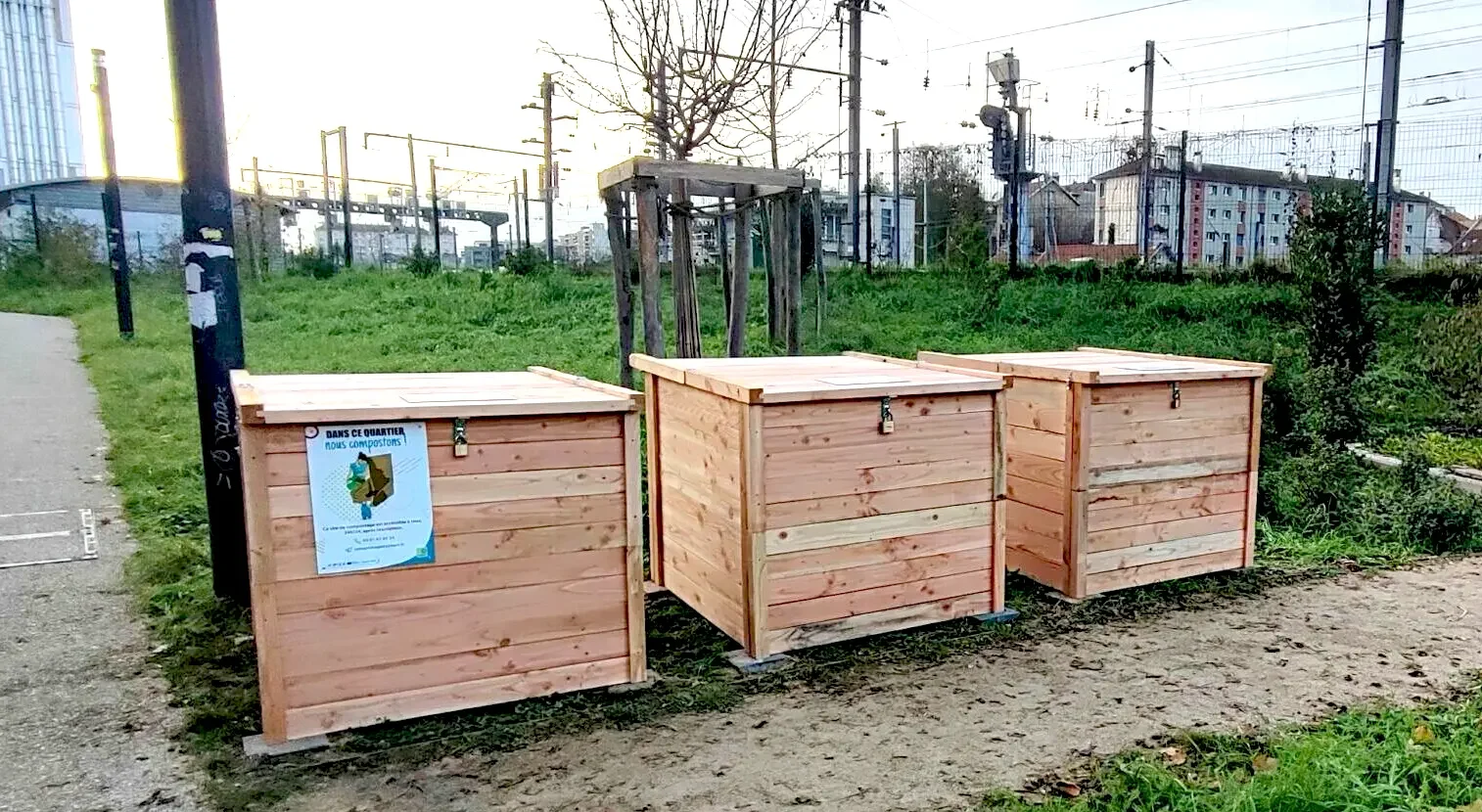 Ouverture d'un site de compostage collectif voie Gisèle Halimi