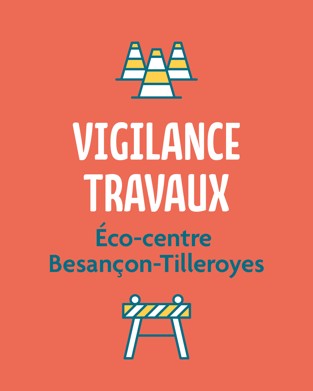 Travaux à l'éco-centre Besançon-Tilleroyes